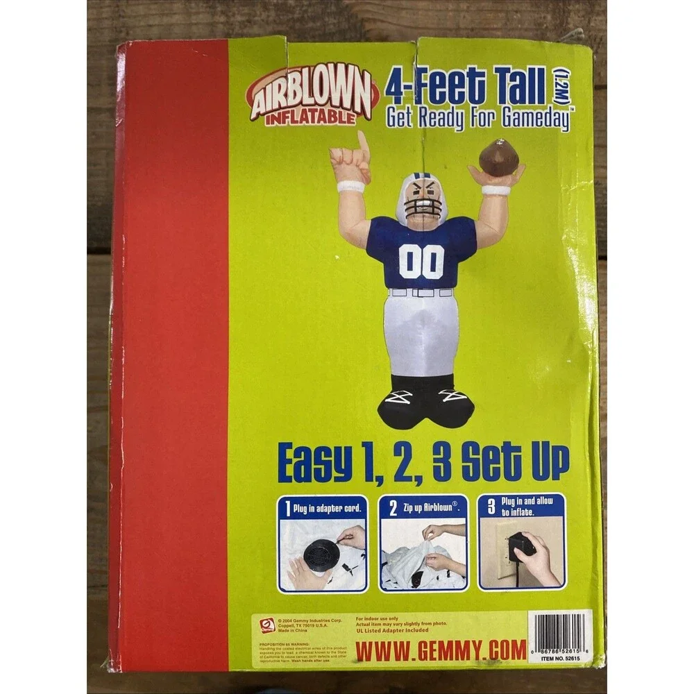 GEMMY NFL Indianapolis Colts 4' Feet Airblown Inflatable Football Player